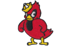 Saucy Cardinal Embroidery Patch